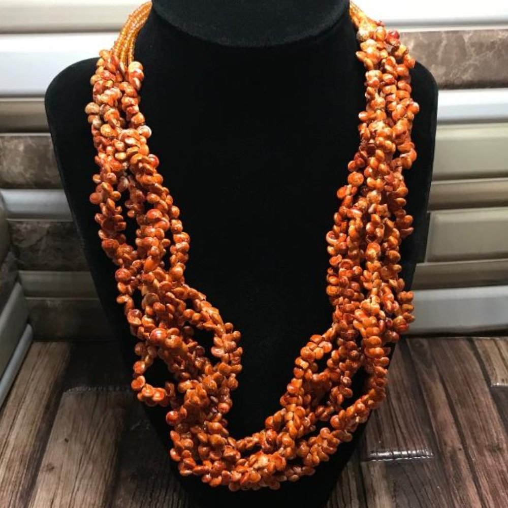 Coldwater Creek Multi Strand Tiny Shells Necklace - Picture 2 of 6